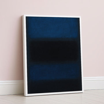Mark Rothko Style Deep Blue Abstract Canvas Wall Art