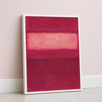 Mark Rothko Style Deep Red Color Field Canvas Wall Art
