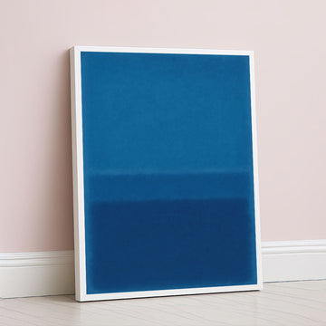Mark Rothko Inspired Blue Color Field Canvas Wall Art