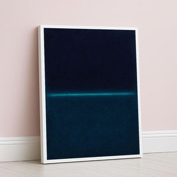 Mark Rothko Inspired Blue Color Field Canvas Wall Art