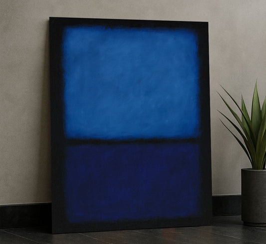 Mark Rothko Blue And Navy Canvas Wall Art
