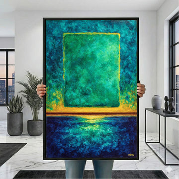 Mark Rothko Green And Yellow Canvas Wall Art