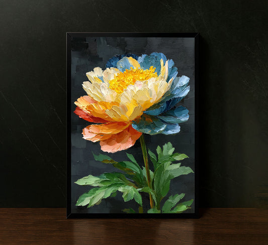 Vibrant Impressionist Floral Bloom Canvas Wall Art