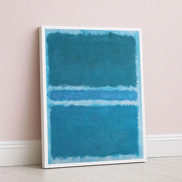 Mark Rothko Style Blue Color Field Canvas Wall Art