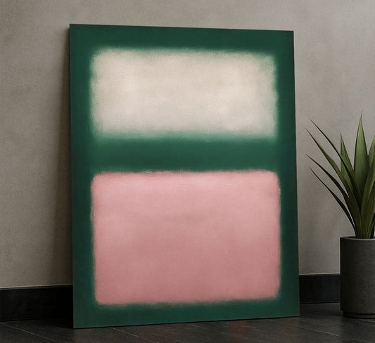 Mark Rothko Green And Pink Canvas Wall Art