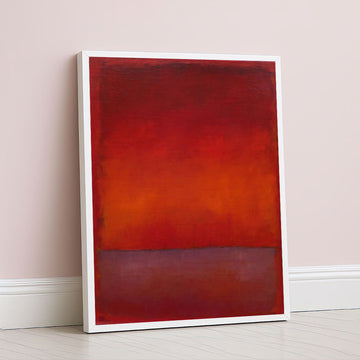 Mark Rothko Inspired Red Color Field Canvas Wall Art