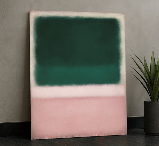 Mark Rothko Green And Pink Canvas Wall Art