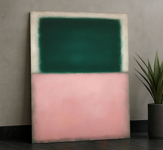 Mark Rothko Green And Pink Canvas Wall Art
