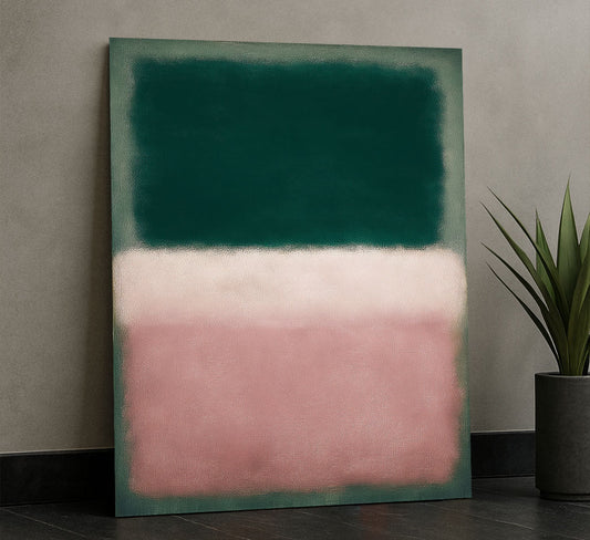 Mark Rothko Green And Pink Canvas Wall Art