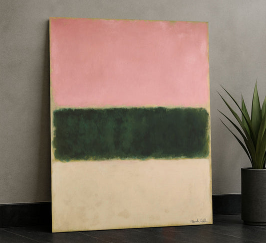 Mark Rothko Pink And Green Canvas Wall Art