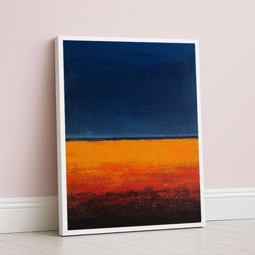 Mark Rothko Navy And Orange Canvas Wall Art