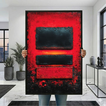 Mark Rothko Black And Red Canvas Wall Art