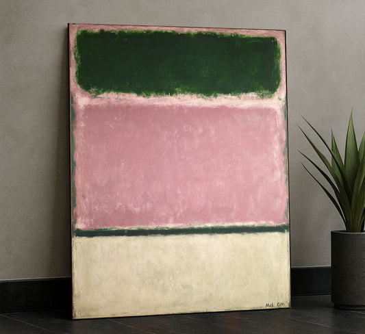 Mark Rothko Green And Pink Canvas Wall Art