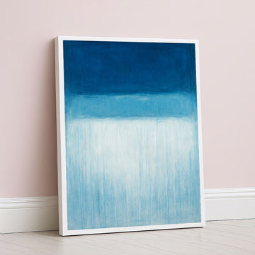Mark Rothko Style Blue Gradient Canvas Wall Art