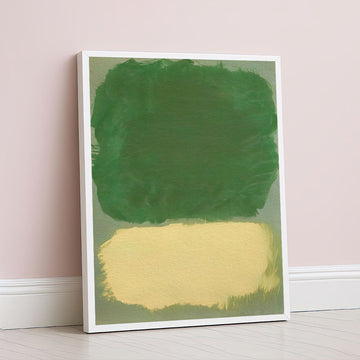 Mark Rothko Style Green And Yellow Canvas Wall Art
