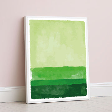 Mark Rothko Style Green Color Field Canvas Wall Art