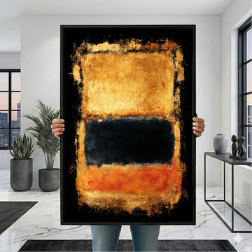 Mark Rothko Gold And Black Canvas Wall Art