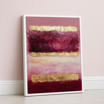 Mark Rothko Burgundy And Gold Canvas Wall Art