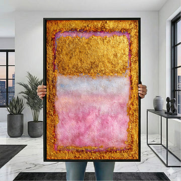 Mark Rothko Gold And Pink Canvas Wall Art