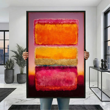 Mark Rothko Orange And Pink Canvas Wall Art