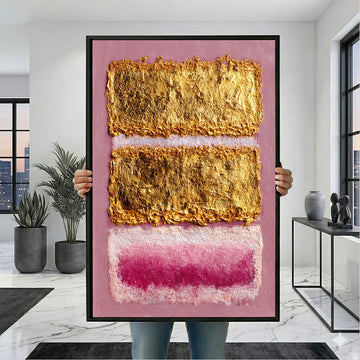 Mark Rothko Gold And Pink Canvas Wall Art