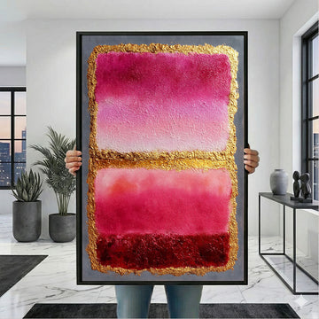 Mark Rothko Pink And Gold Canvas Wall Art