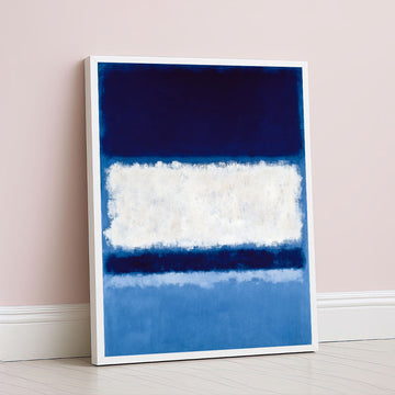 Mark Rothko Navy And White Canvas Wall Art