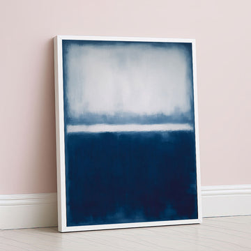 Mark Rothko Blue And White Canvas Wall Art