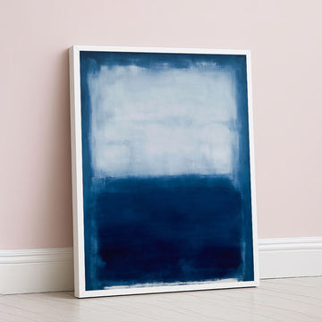Mark Rothko Blue And White Canvas Wall Art