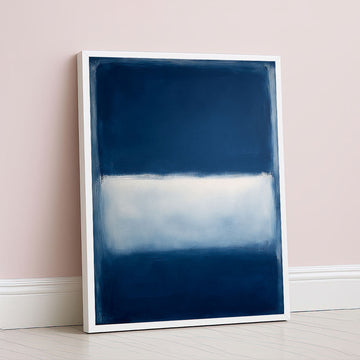 Mark Rothko Blue And White Canvas Wall Art