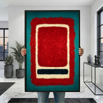 Mark Rothko Red And Teal Canvas Wall Art
