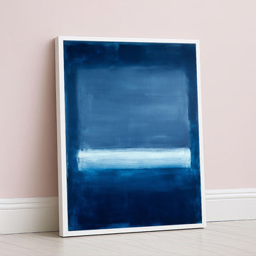Mark Rothko Blue And White Canvas Wall Art