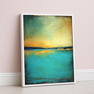 Mark Rothko Teal And Yellow Canvas Wall Art