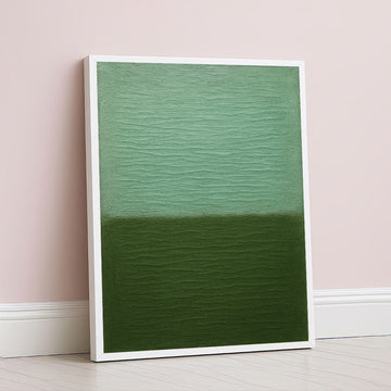 Mark Rothko Inspired Green Color Field Canvas Wall Art