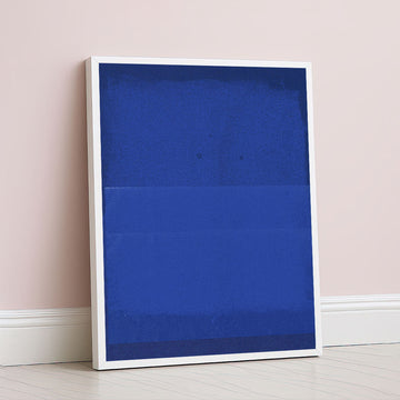 Mark Rothko Style Blue Color Field Canvas Wall Art