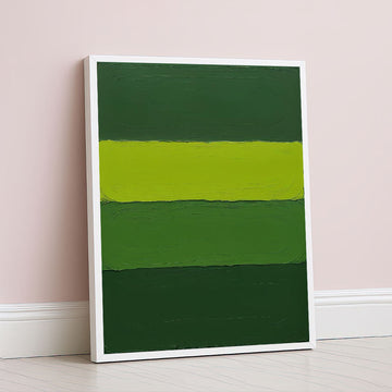 Mark Rothko Inspired Green Color Field Canvas Wall Art