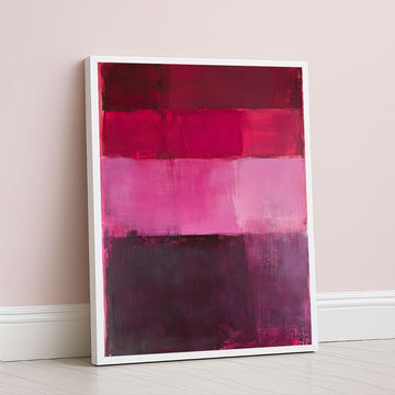 Mark Rothko Style Red And Pink Color Field Canvas Wall Art