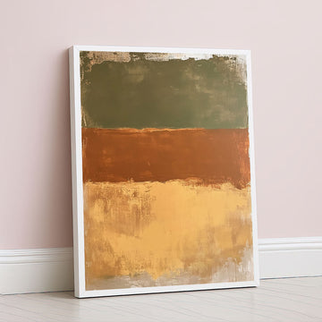 Mark Rothko Style Earthy Tones Abstract Canvas Wall Art
