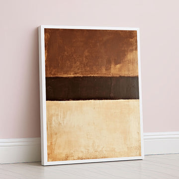 Mark Rothko Style Earth Tones Color Field Canvas Wall Art