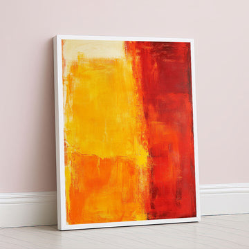 Mark Rothko Inspired Color Field Canvas Wall Art In Red