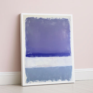 Mark Rothko Style Blue Color Field Canvas Wall Art