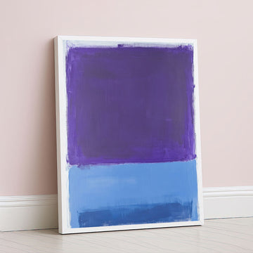 Mark Rothko Inspired Purple And Blue Abstract Canvas Wall Art