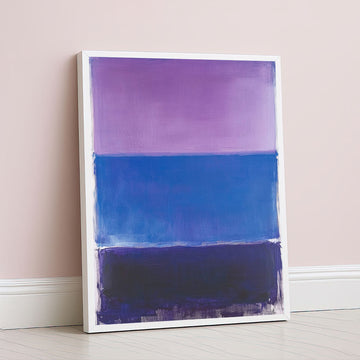 Mark Rothko Style Purple And Blue Color Field Canvas Wall Art