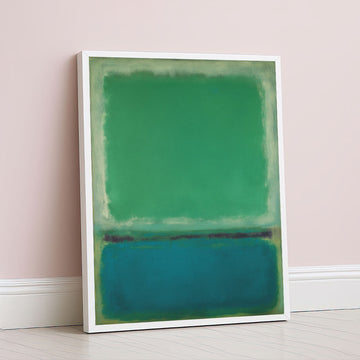 Mark Rothko Green And Teal Canvas Wall Art