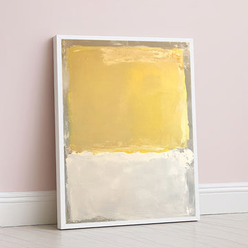 Mark Rothko Style Yellow Abstract Canvas Wall Art