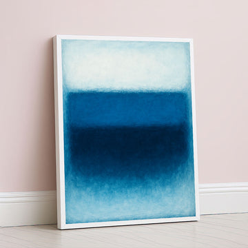 Mark Rothko Style Blue Color Field Canvas Wall Art