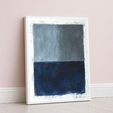Mark Rothko Style Blue Gray Color Field Canvas Wall Art
