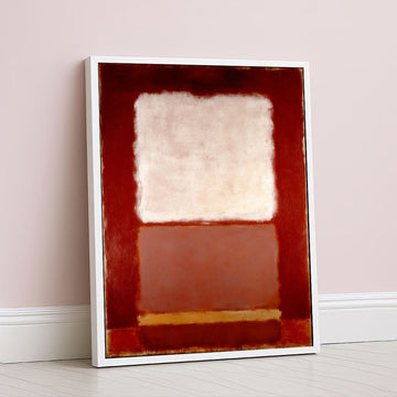 Mark Rothko White And Red Canvas Wall Art