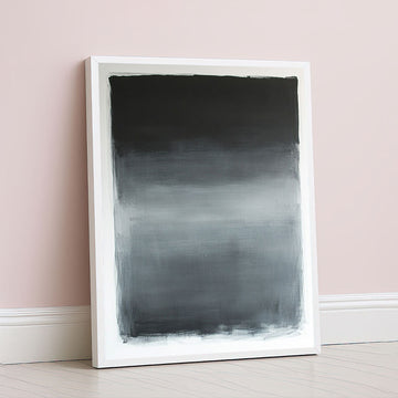 Mark Rothko Inspired Gray Gradient Canvas Wall Art