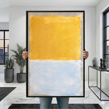 Mark Rothko Yellow and Blue Canvas  Iconic Color Field Painting Reproduction for Modern Art Lovers